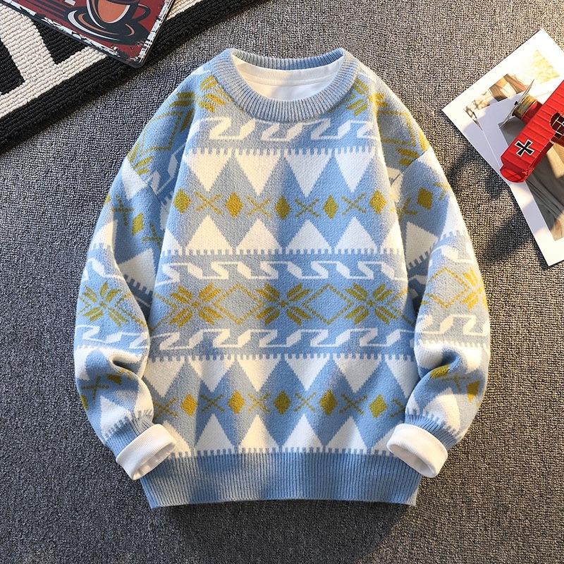 Benmingnian Big Red Sweater Jesenný a zimný pánsky zahustený vysoko kvalitný pletený kabát s pleteným vzorom Rok hada pre páry