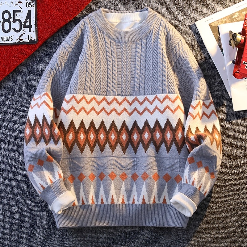 Benmingnian Big Red Sweater Jesenný a zimný pánsky zahustený vysoko kvalitný pletený kabát s pleteným vzorom Rok hada pre páry