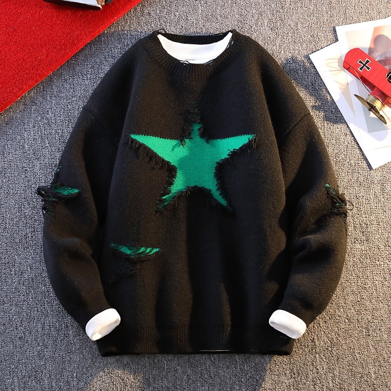 Benmingnian Big Red Sweater Jesenný a zimný pánsky zahustený vysoko kvalitný pletený kabát s pleteným vzorom Rok hada pre páry