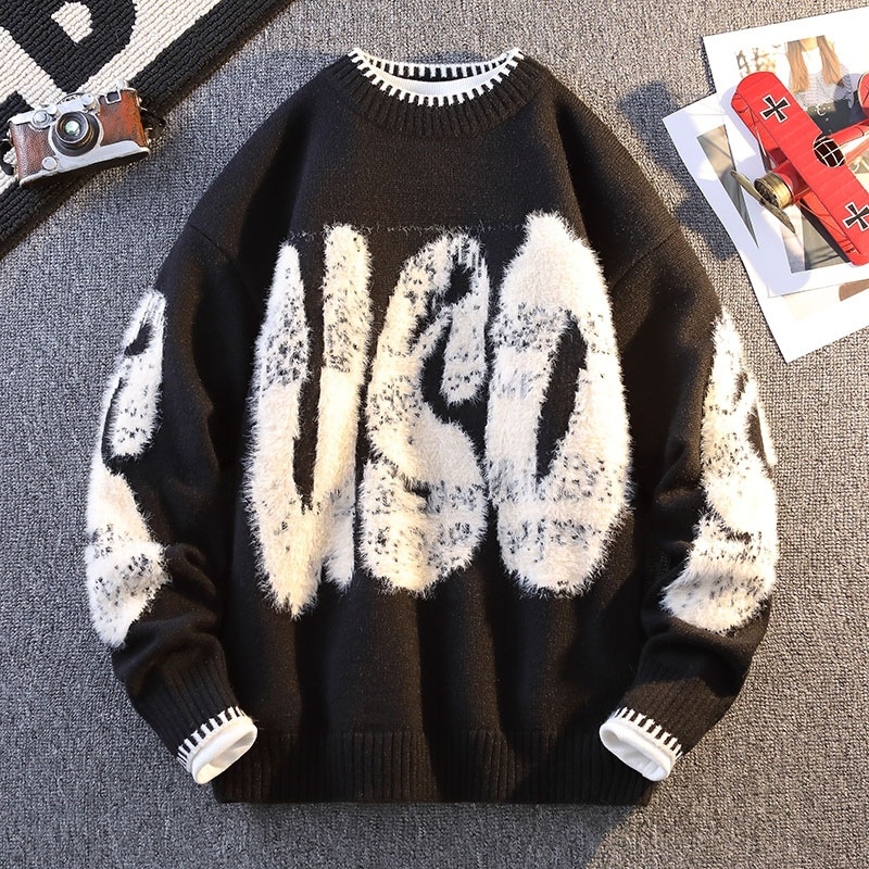 Benmingnian Big Red Sweater Jesenný a zimný pánsky zahustený vysoko kvalitný pletený kabát s pleteným vzorom Rok hada pre páry