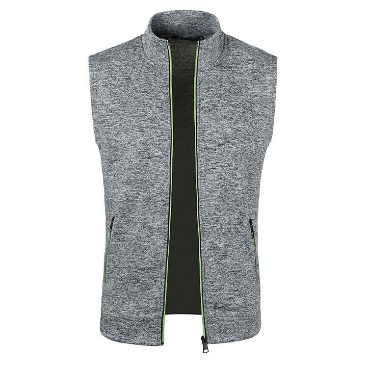 Vestă nouă pentru bărbați, toamnă și iarnă, cu fermoar, pulover subțire din catifea, cardigan subțire, vestă cu glugă și buzunar pentru bărbați