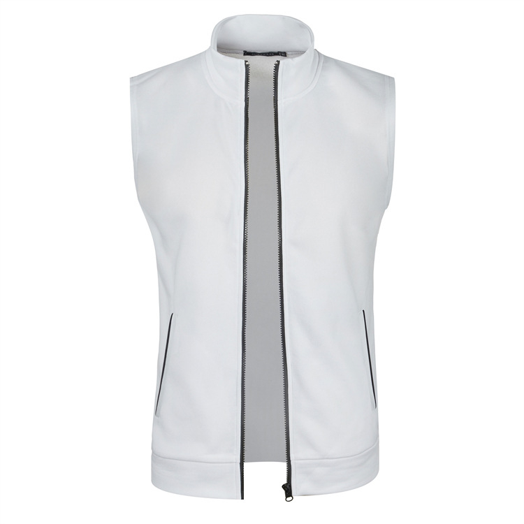 Rudens ir žiemos vyriška liemenė su užtrauktuku, plonas aksominis megztinis, plonas kardiganas, vyriška liemenė su gobtuvu ir kišene