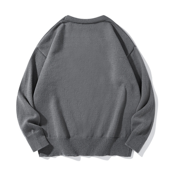 Bărbați moda coreeană transfrontalieră casual vrac frumos versatil tricotat cardigan cu mânecă lungă culoare solidă pulover jachetă casual