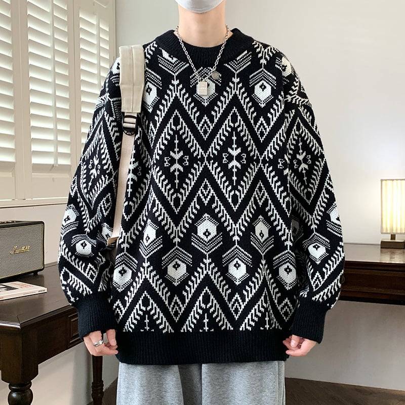 Horúce na sklade, cezhraničný horúci jeseň a zima, nový ležérny sveter s okrúhlym výstrihom, základný sveter, voľné svetery pre väčšie veľkosti