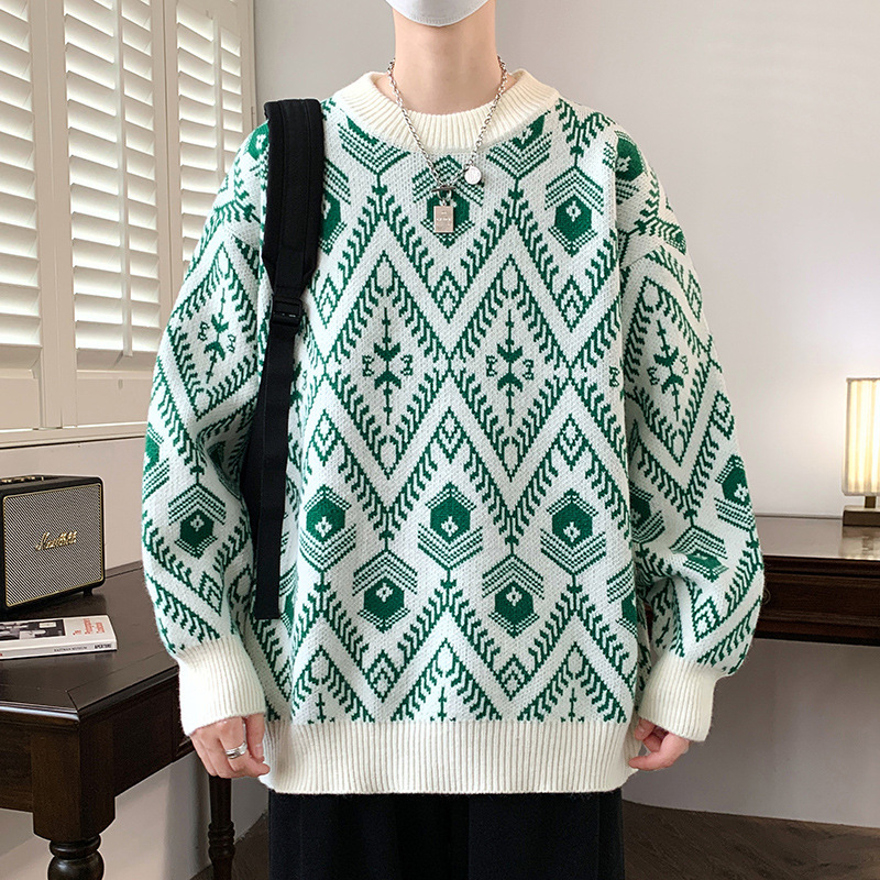 Horúce na sklade, cezhraničný horúci jeseň a zima, nový ležérny sveter s okrúhlym výstrihom, základný sveter, voľné svetery pre väčšie veľkosti