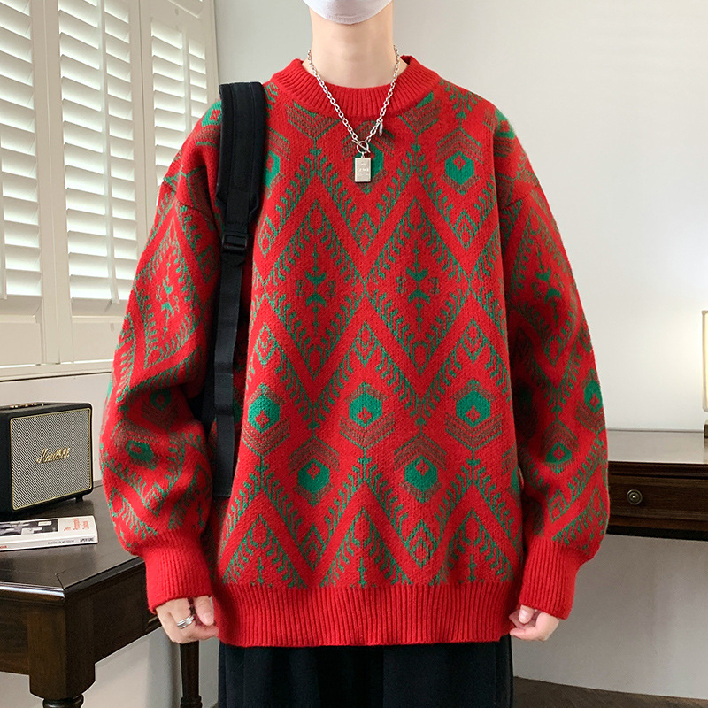 Horúce na sklade, cezhraničný horúci jeseň a zima, nový ležérny sveter s okrúhlym výstrihom, základný sveter, voľné svetery pre väčšie veľkosti