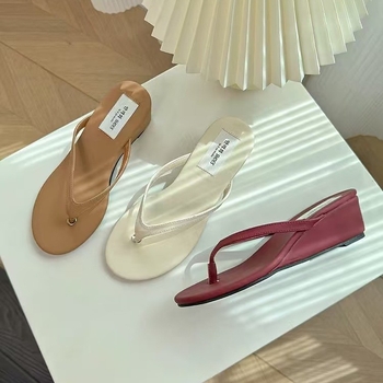 Sandale de vară cu toc înalt, stil nou, francez, 2025, sandale franceze, cu toc plat, pantofi de damă, sandale mici, stil nou