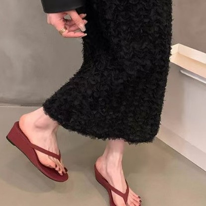 Sandale de vară cu toc înalt, stil nou, francez, 2025, sandale franceze, cu toc plat, pantofi de damă, sandale mici, stil nou