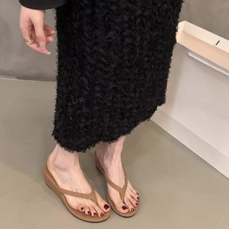 Sandale de vară cu toc înalt, stil nou, francez, 2025, sandale franceze, cu toc plat, pantofi de damă, sandale mici, stil nou