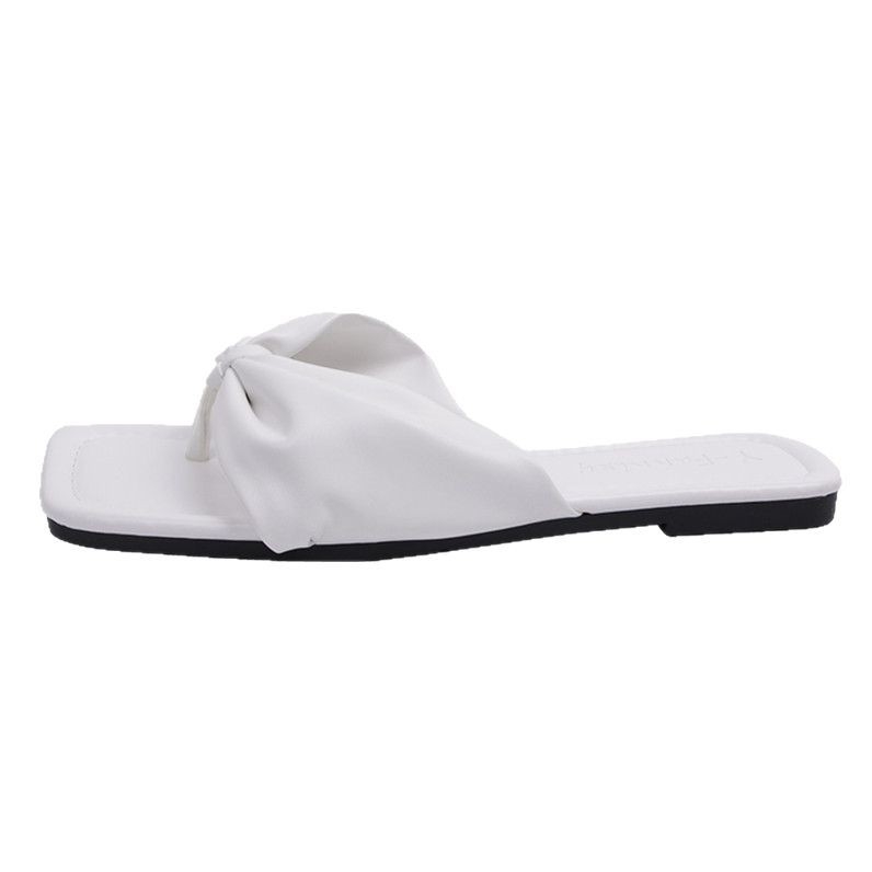 Žabky pre ženy Leto 2025 Nové exportné balerínky so štvorcovou špičkou Módne a pohodlné plážové sandále a papuče veľkej veľkosti Veľkoobchod