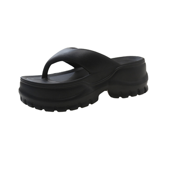 Papuci de vară pentru femei, cu grosime super mare de 6 cm, cu fund de ridicare, antiderapanți, pentru casă, cu preț redus