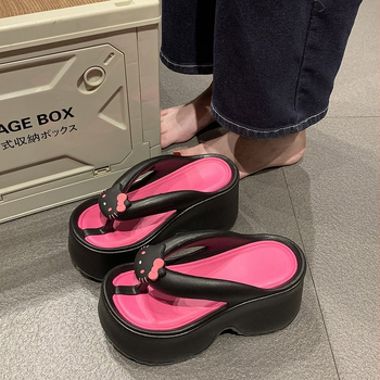 Παντόφλες εξωτερικού εμπορίου για μεγάλα μεγέθη από την Ευρώπη και την Αμερική με χοντρό πάτο, γυναικεία ρούχα, με πλατφόρμα, ανυψωμένες παντόφλες για γάτες, ελαφριά σανδάλια θαλάσσης