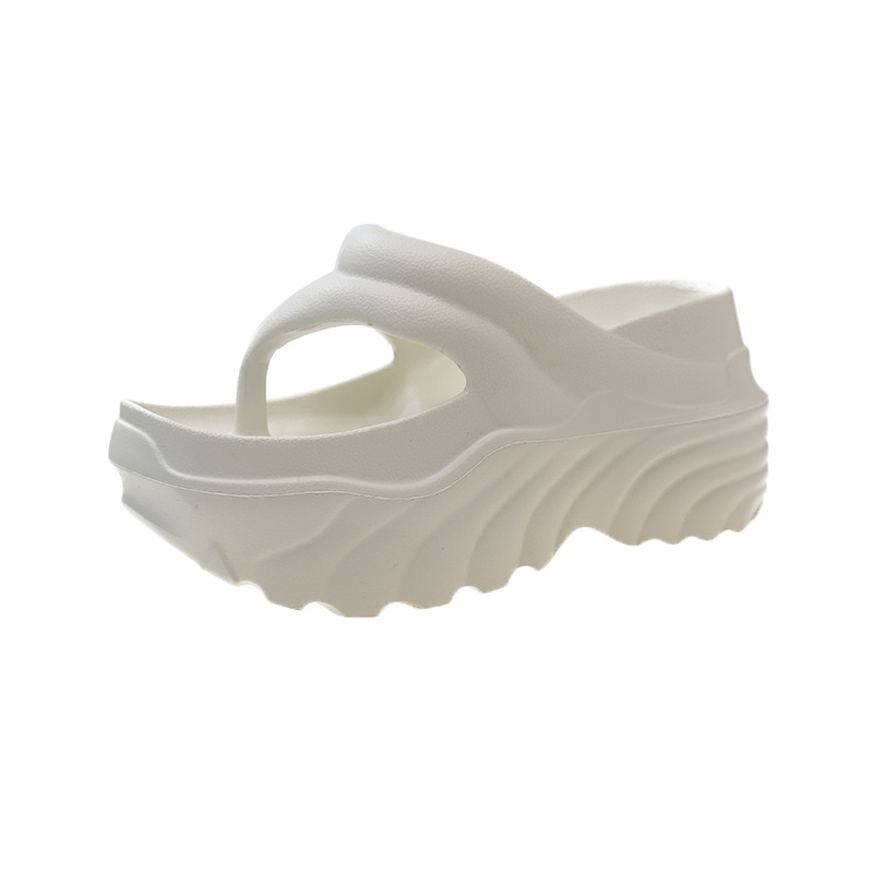 Pietryčių Azijos tarpvalstybinės storapadės 8 cm šlepetės moterims, skirtos vasaros viršutinei daliai, naujos mados paplūdimio moteriški aukštakulniai, minkšti Eva padai