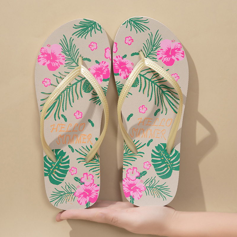 Flip-flop-uri noi preferate transfrontaliere, flip-flop-uri casual la modă, sandale și papuci pentru femei, îmbrăcăminte de exterior, flip-flop-uri pentru fete, acasă