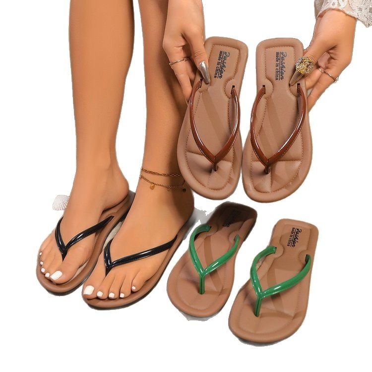 2025 m. neslystančios, negražios moteriškos šlepetės, vasaros mados, skirtos laisvalaikiui lauke, laisvalaikio stiliaus, madingos, neslystančios, paplūdimio basutės su segtukais, šaunios šlepetės, gamyklinės