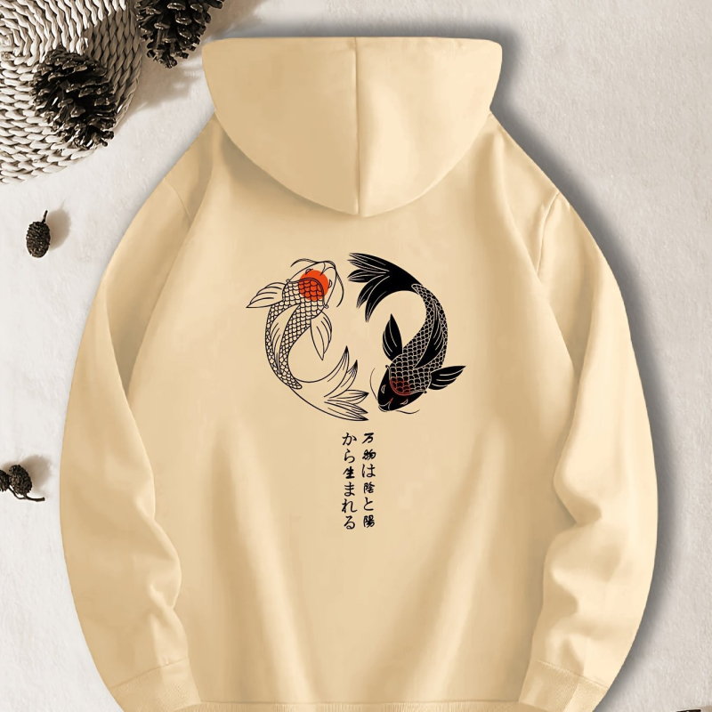 Halmintás kenguruzsebes kapucnis pulóverek, lezser hosszú ujjú kapucnis pulóverek, férfi ruházat, őszi-téli