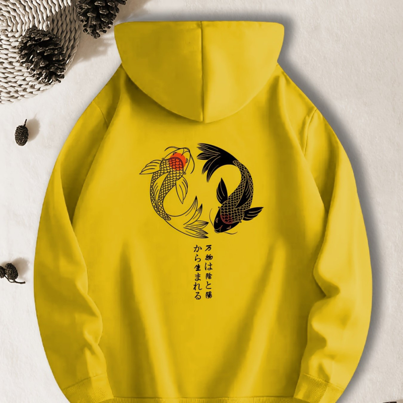 Halmintás kenguruzsebes kapucnis pulóverek, lezser hosszú ujjú kapucnis pulóverek, férfi ruházat, őszi-téli