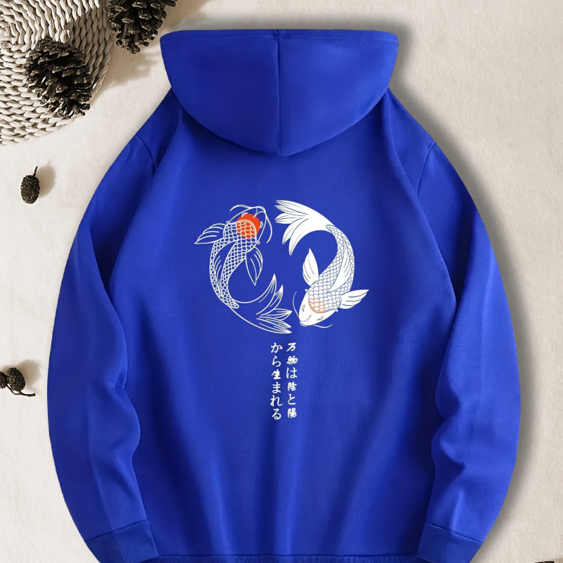 Halmintás kenguruzsebes kapucnis pulóverek, lezser hosszú ujjú kapucnis pulóverek, férfi ruházat, őszi-téli