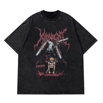 2025 tavaszi és nyári mosóvíz retro divatos márkás póló Nirvana zenekar digitális direkt befecskendezéses nyomtatással, rövid ujjú férfi kard stílusú legenda