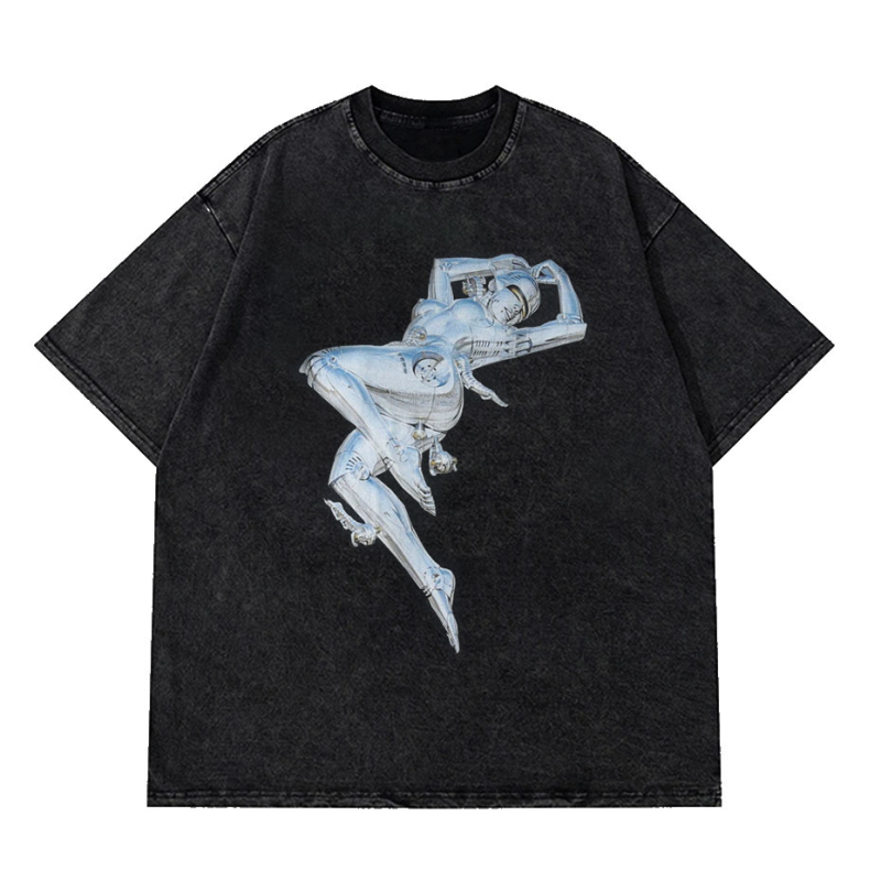 2025 tavaszi és nyári mosóvíz retro divatos márkás póló Nirvana zenekar digitális direkt befecskendezéses nyomtatással, rövid ujjú férfi kard stílusú legenda