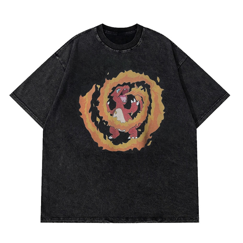 2025 tavaszi és nyári mosóvíz retro divatos márkás póló Nirvana zenekar digitális direkt befecskendezéses nyomtatással, rövid ujjú férfi kard stílusú legenda