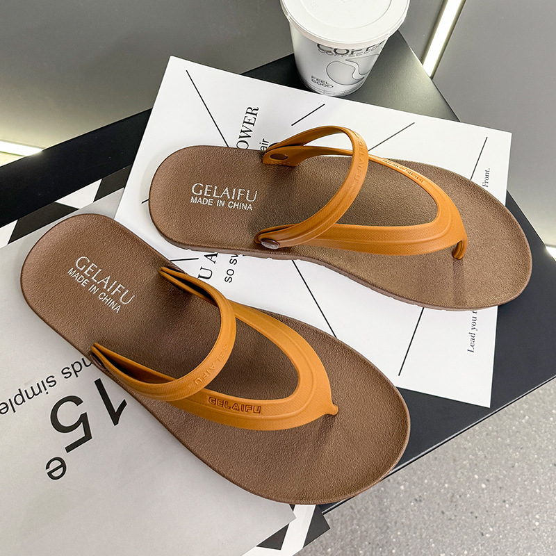 Sandale simple, flip-flops, ținute de cuplu, antiderapante, flip-flops casual pentru bărbați și femei, sandale de plajă la modă