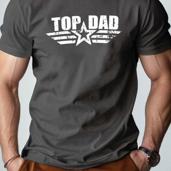 Puha és lélegző apuka felső, tiszta pamutból, kényelmes szabású, férfi