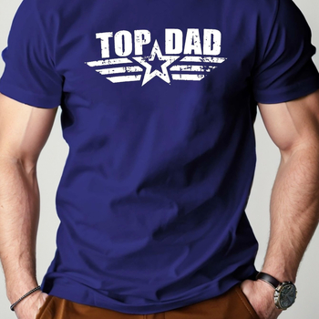 Puha és lélegző apuka felső, tiszta pamutból, kényelmes szabású, férfi