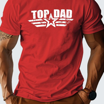 Puha és lélegző apuka felső, tiszta pamutból, kényelmes szabású, férfi