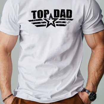 Puha és lélegző apuka felső, tiszta pamutból, kényelmes szabású, férfi