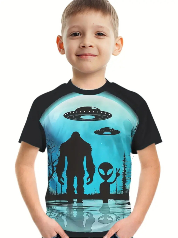 Poiste lühikeste varrukatega T-särk 2024. aasta uus anime stiil. Suvised laste riided, pluusid, laste suvised riided. Poiste T-särk RA1.