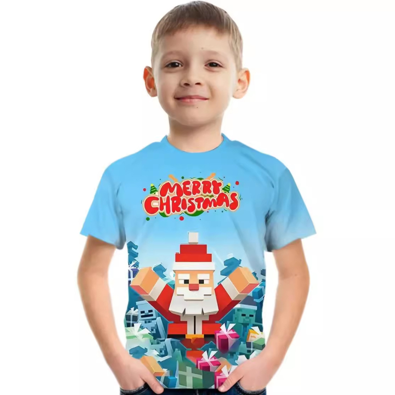 Тениска с къс ръкав за момчета 2024 Нови летни детски дрехи в аниме стил Топове Детски летни дрехи Тениска за момчета RA1