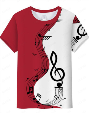 Διασυνοριακή χονδρική πώληση νέας σειράς τρισδιάστατης ψηφιακής εκτύπωσης Εκτύπωση ανδρικών και γυναικείων κοντομάνικων μπλουζών από κατασκευαστές