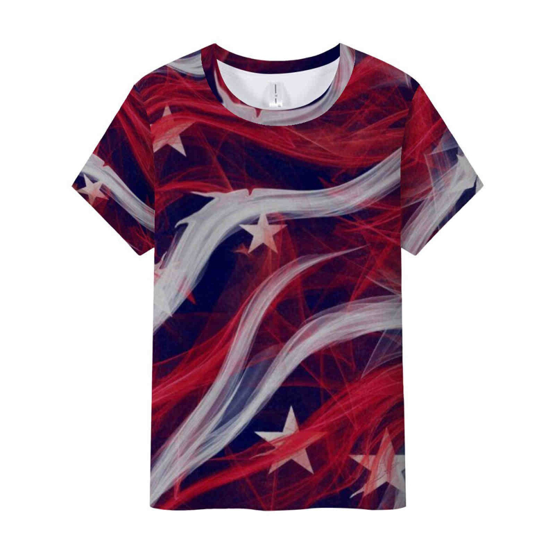 Διασυνοριακή χονδρική πώληση νέας σειράς τρισδιάστατης ψηφιακής εκτύπωσης Εκτύπωση ανδρικών και γυναικείων κοντομάνικων μπλουζών από κατασκευαστές