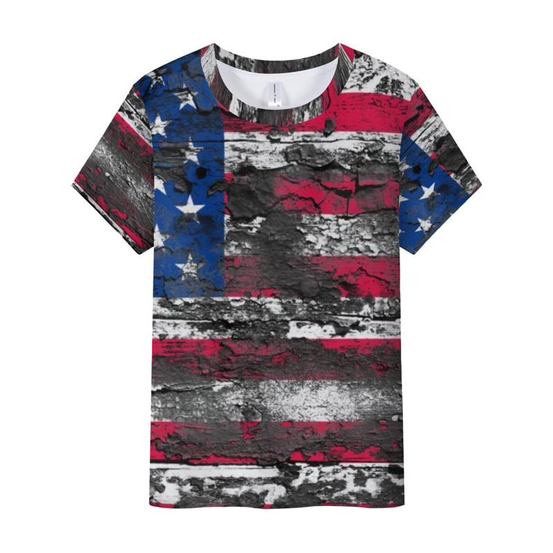 Διασυνοριακή χονδρική πώληση νέας σειράς τρισδιάστατης ψηφιακής εκτύπωσης Εκτύπωση ανδρικών και γυναικείων κοντομάνικων μπλουζών από κατασκευαστές