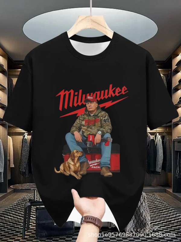 Meeste lühikeste varrukatega T-särk 2025. aasta uus suvine moodne Korea lahtise alussärgi teismelistele väliskaubanduse T-särkide riided