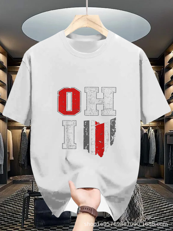 Meeste lühikeste varrukatega T-särk 2025. aasta uus suvine moodne Korea lahtise alussärgi teismelistele väliskaubanduse T-särkide riided