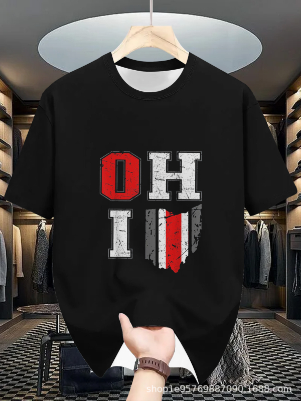 Meeste lühikeste varrukatega T-särk 2025. aasta uus suvine moodne Korea lahtise alussärgi teismelistele väliskaubanduse T-särkide riided