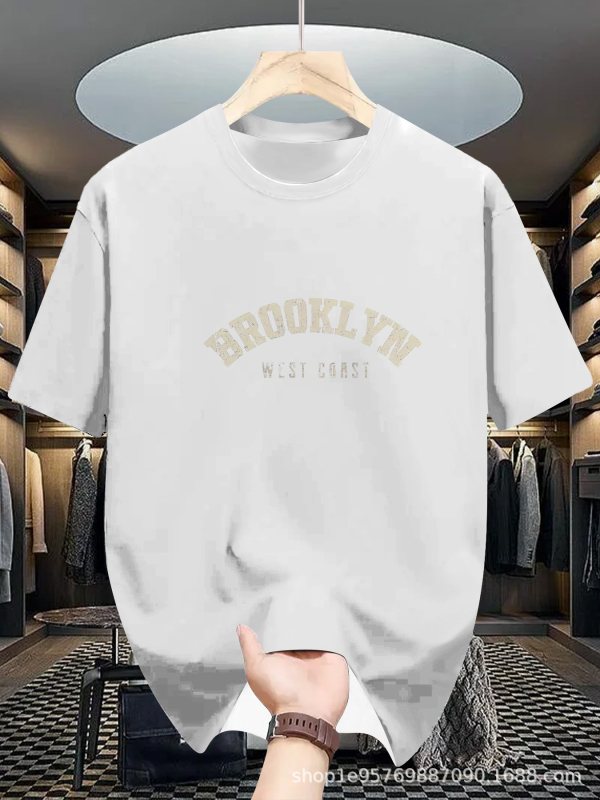 Meeste lühikeste varrukatega T-särk 2025. aasta uus suvine moodne Korea lahtise alussärgi teismelistele väliskaubanduse T-särkide riided