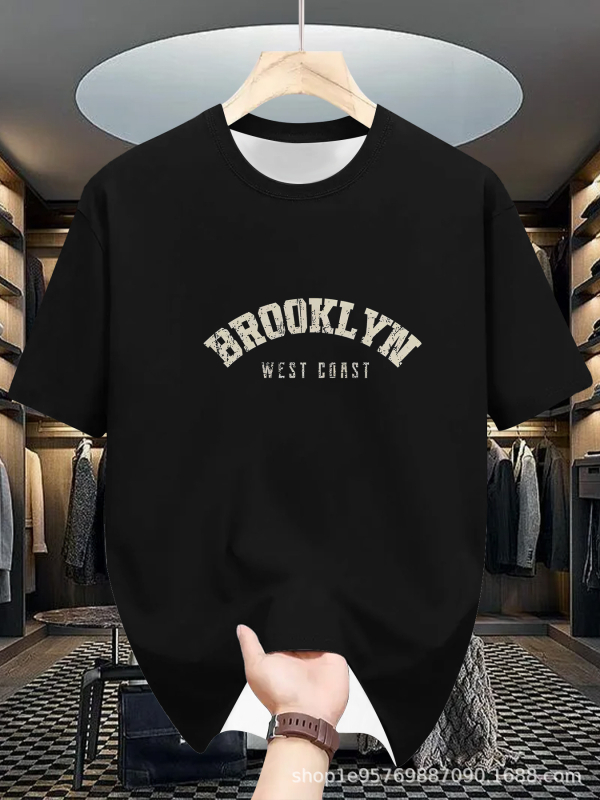 Meeste lühikeste varrukatega T-särk 2025. aasta uus suvine moodne Korea lahtise alussärgi teismelistele väliskaubanduse T-särkide riided