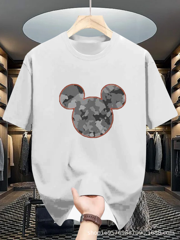 Meeste lühikeste varrukatega T-särk 2025. aasta uus suvine moodne Korea lahtise alussärgi teismelistele väliskaubanduse T-särkide riided