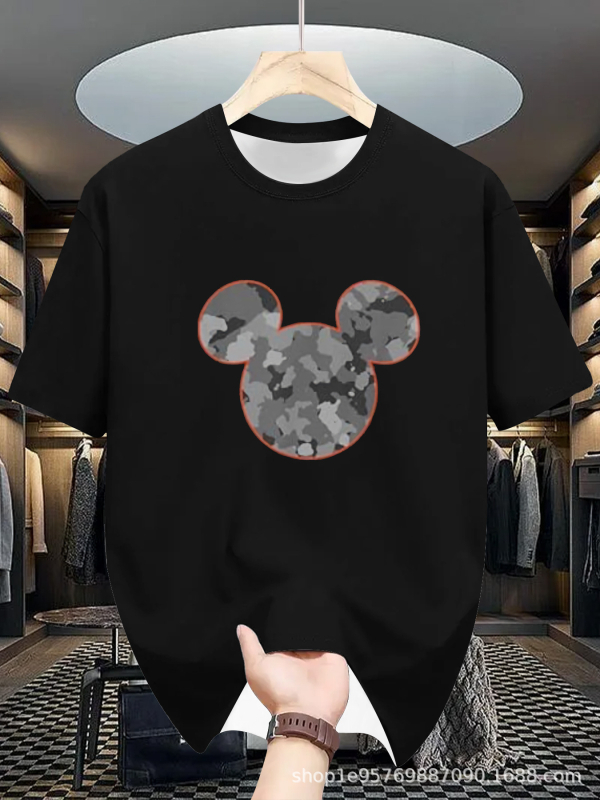 Meeste lühikeste varrukatega T-särk 2025. aasta uus suvine moodne Korea lahtise alussärgi teismelistele väliskaubanduse T-särkide riided