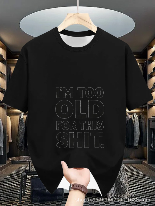 Meeste lühikeste varrukatega T-särk 2025. aasta uus suvine moodne Korea lahtise alussärgi teismelistele väliskaubanduse T-särkide riided