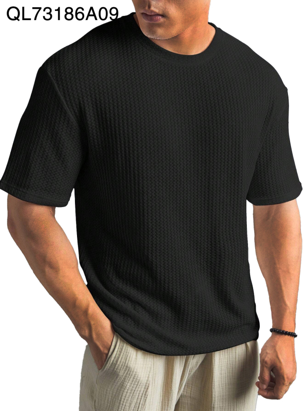 2024-es új, határokon átnyúló, plus size 1-17 mintás, férfi bő, divatos, rövid ujjú, hajtókás ing