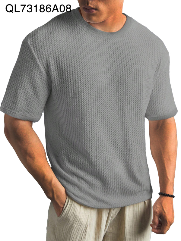 2024-es új, határokon átnyúló, plus size 1-17 mintás, férfi bő, divatos, rövid ujjú, hajtókás ing