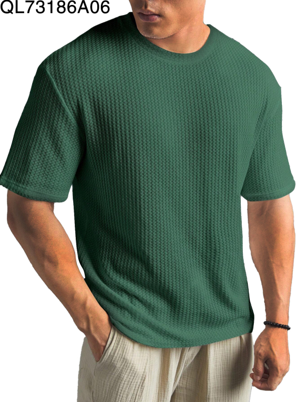 2024-es új, határokon átnyúló, plus size 1-17 mintás, férfi bő, divatos, rövid ujjú, hajtókás ing