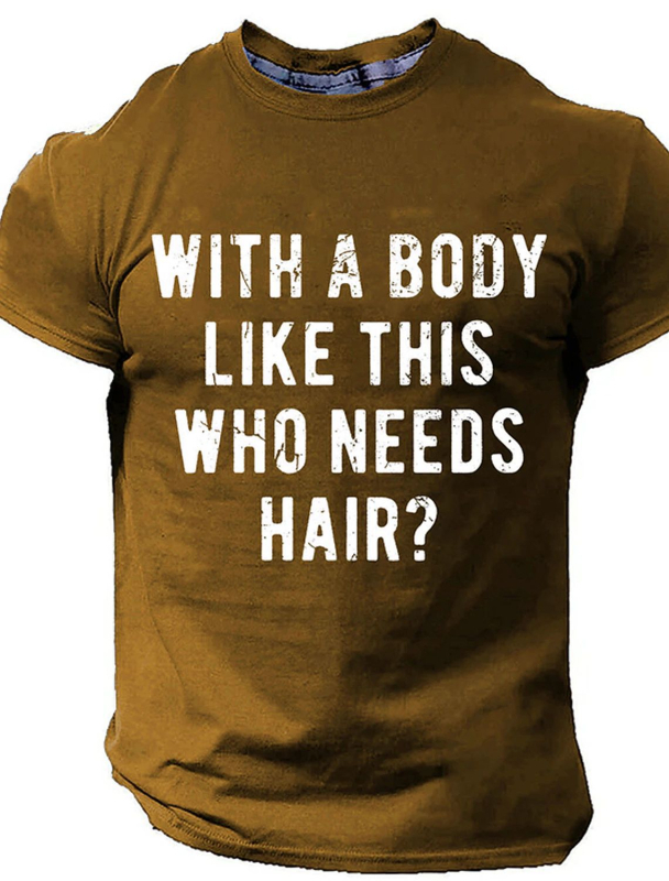 Tricou bărbătesc casual cu mânecă scurtă, imprimat digital 3D, cu stație independentă Amazon transfrontalieră TEMU, 2024, Europa și Statele Unite, 2024