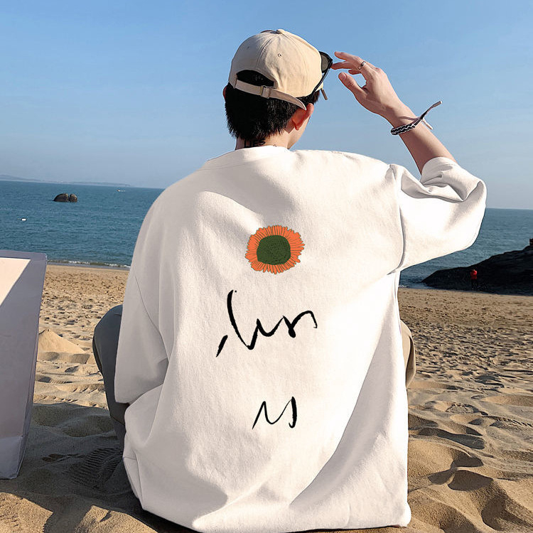 Tricou bărbătesc, vară lejeră, albastru Klein, bumbac gros, design Sense Niche, marcă la modă, mărime plus, stil Hong Kong, mânecă scurtă pentru bărbați