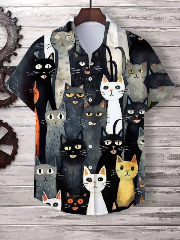 Trendový dizajn pánskej košele s 3D digitálnou tlačou z roku 2025, populárna americká mládežnícka továrenská predajňa bez kapucne