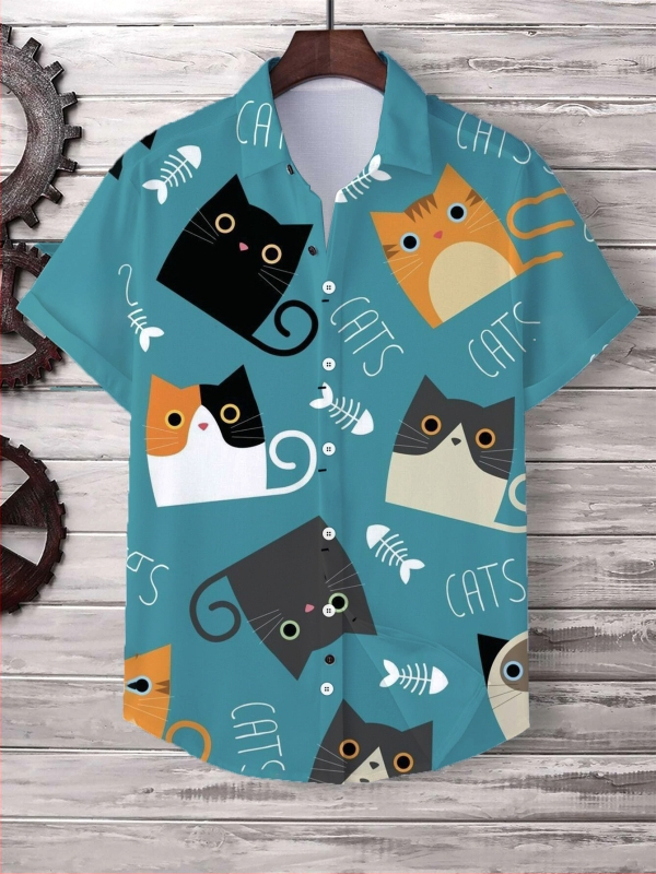 Trendový dizajn pánskej košele s 3D digitálnou tlačou z roku 2025, populárna americká mládežnícka továrenská predajňa bez kapucne